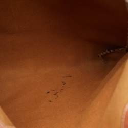 Pre Owned Celine Dark Brown Macadam Coated Canvas and Leather Tote