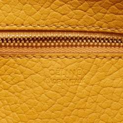 Celine Yellow Leather Small Tie Tote