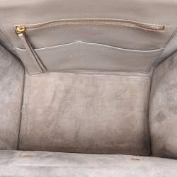 Pre Owned Celine Grey Leather Mini Tie Tote