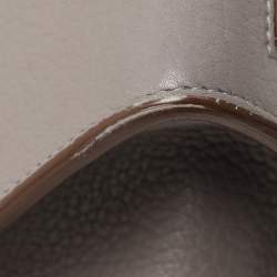 Pre Owned Celine Grey Leather Mini Tie Tote