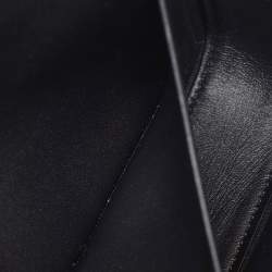 Pre Owned Celine Black Leather Crystal Embellished Claude Shoulder Bag