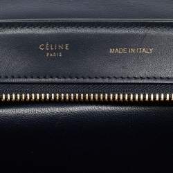 Pre Owned Celine Tricolor Leather Medium Trapeze Top Handle Bag