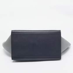 Pre Owned Celine Tricolor Leather Medium Trapeze Top Handle Bag