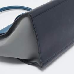 Pre Owned Celine Tricolor Leather Medium Trapeze Top Handle Bag