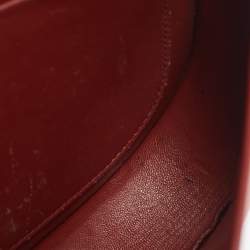 Celine Brick Brown Leather Small Trotteur Crossbody Bag
