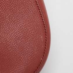 Celine Brick Brown Leather Small Trotteur Crossbody Bag