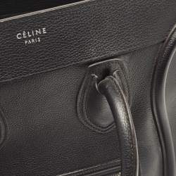 مملوكة مسبقًا Celine Black Leather Mini Luggage Tote