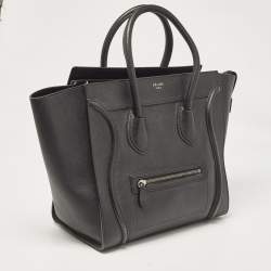 مملوكة مسبقًا Celine Black Leather Mini Luggage Tote