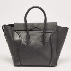 مملوكة مسبقًا Celine Black Leather Mini Luggage Tote