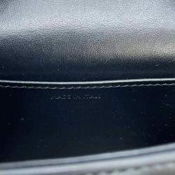 Celine Black Shiny Calf Leather Triomphe Mini Claude Shoulder Bag