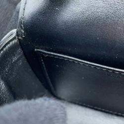 Celine Black Shiny Calf Leather Triomphe Mini Claude Shoulder Bag