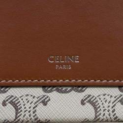 Celine Tan/Ecru PVC Coated Canvas Triomphe Shoulder Bag