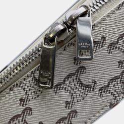 Celine Tan/Ecru PVC Coated Canvas Triomphe Shoulder Bag