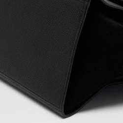Pre Owned Celine Black Leather and Suede Medium Trapeze Top Handle Bag