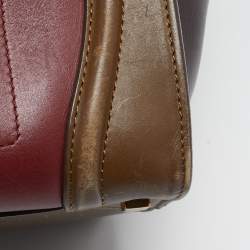 Celine Tricolor Leather Mini Luggage Tote