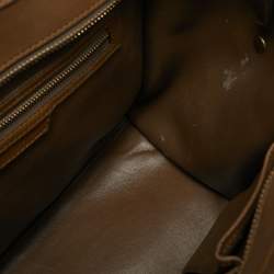 Celine Tricolor Leather Mini Luggage Tote