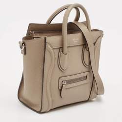 مملوكة مسبقًا Celine Beige Leather Micro Luggage Tote