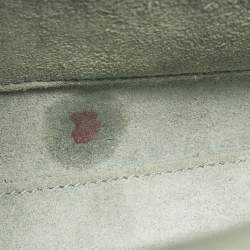 Pre Owned Celine Mint Green Leather Nano Luggage Tote