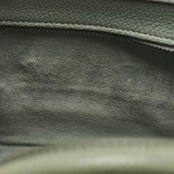 Pre Owned Celine Mint Green Leather Nano Luggage Tote