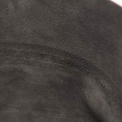 Celine Burgundy Leather Cabas Fold Over Clutch