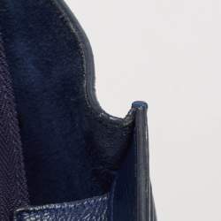 Celine Navy Blue Leather Mini Luggage Tote