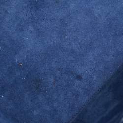 Celine Navy Blue Leather Mini Luggage Tote