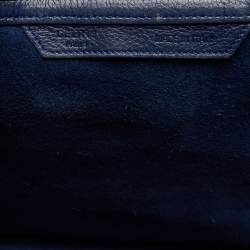 Celine Navy Blue Leather Mini Luggage Tote