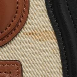 Celine Multicolor Leather and Fabric Nano Luggage Tote