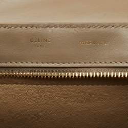 Pre Owned Celine Tricolor Leather Medium Trapeze Top Handle Bag