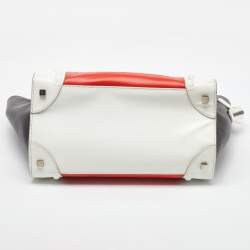 Pre Owned Celine Multicolor Leather Mini Luggage Tote