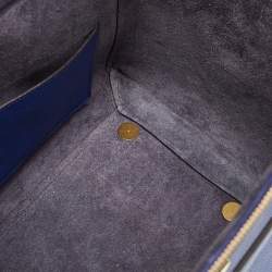 Pre Owned Celine Blue Leather Medium Belt Top Handle Bag