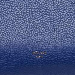 Pre Owned Celine Blue Leather Medium Belt Top Handle Bag