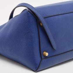Pre Owned Celine Blue Leather Medium Belt Top Handle Bag