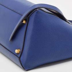 Pre Owned Celine Blue Leather Medium Belt Top Handle Bag