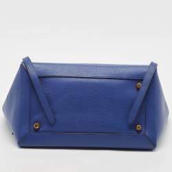 Pre Owned Celine Blue Leather Medium Belt Top Handle Bag