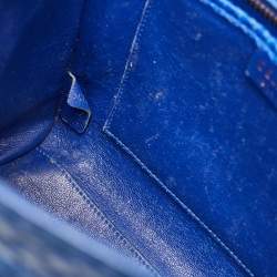 Celine Blue Python Nano Luggage Tote