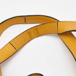 Pre Owned Celine Mustard Leather Trifold Bag