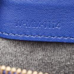 Pre Owned Celine Blue Leather Large Trio Zip Crossbody Bag