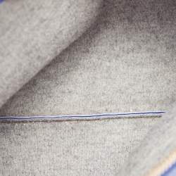 Pre Owned Celine Blue Leather Large Trio Zip Crossbody Bag