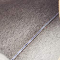 Pre Owned Celine Blue Leather Large Trio Zip Crossbody Bag