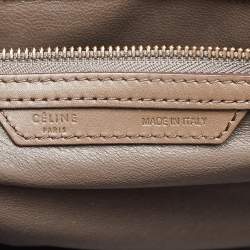 Celine Tricolor Leather Mini Luggage Tote