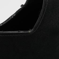 Celine Black Leather Hook Hobo