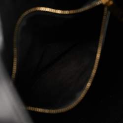 Celine Black Leather Hook Hobo
