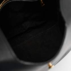 Celine Black Leather Hook Hobo