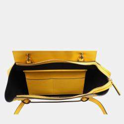 Celine Yellow Leather Mini Belt Bag