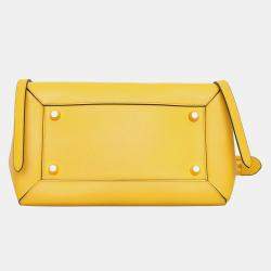 Celine Yellow Leather Mini Belt Bag
