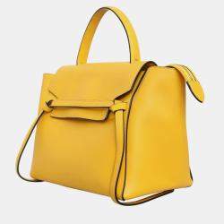 Celine Yellow Leather Mini Belt Bag