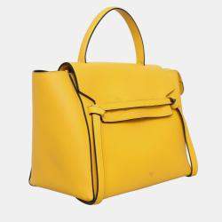 Celine Yellow Leather Mini Belt Bag