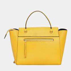 Celine Yellow Leather Mini Belt Bag