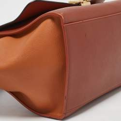 Celine Tricolor Leather Medium Trapeze Top Handle Bag